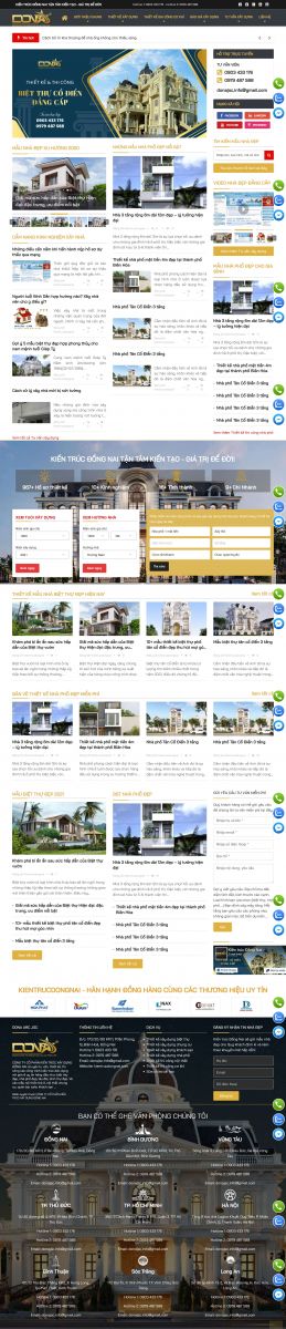 Thiết kế website Wordpress cho Công ty CP Xây dựng Kiến trúc Đồng Nai